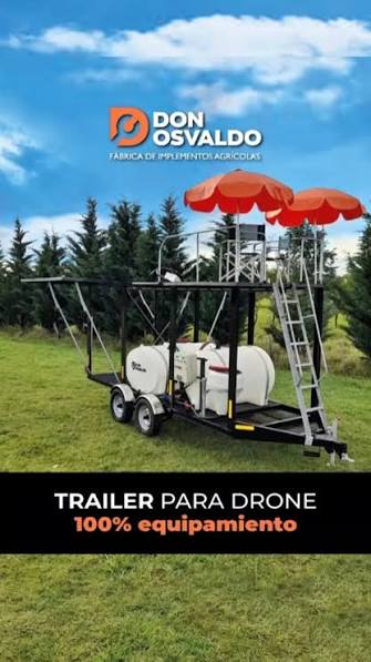 💣💣💣, Hoy te presentamos uno de los nuevos implementos que DON OSVALDO presentará en EXPOAGRO 2025, 👉 TRÁILER PARA DRONE = 100% equipamiento!!!, 🔸️ Tráiler de 5 m de largo x 1.80 m de ancho con ...