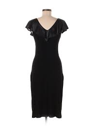 details about ronen chen women black cocktail dress 6