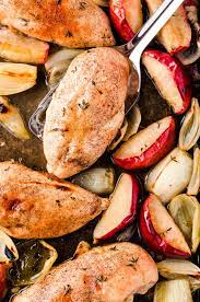 Apple Chicken Sheet Pan Chicken With Apples Easy Chicken Recipes
