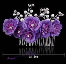 Purple Hair Combs Wedding Party Prom Hair Accessories For Flower Girls Bridesmaids Brides Pageants In 2021 Purple Hair Accessories Wedding Prom Hair Accessories Purple Hair Accessory