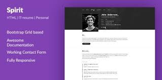 These modern templates built on the latest version of bootstrap 4, html5 and css3, with amazing features like image gallery, image filter, scroll animation. Spirit V3 0 Portfolio Resume Html Template For Developers Programmers And Freelancers Logikcraft