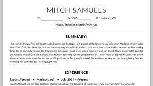 resume visually appealing