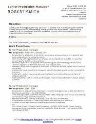 The most important work activities described on a manufacturing manager resume sample are developing production schedules, reducing operating costs, allocating resources, recruiting and training staff, maintaining equipment, and motivating employees. Senior Production Manager Resume Samples Qwikresume