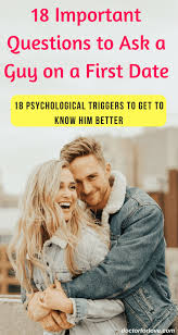 What about stuck at a dinner at a family reunion, asking your aunt for the tenth time about her college days? 18 Important Questions To Ask A Guy On A First Date To Know Him Better