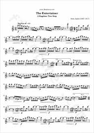 The entertainer original version by scott joplin. The Entertainer S Joplin Free Flute Sheet Music Flutetunes Com