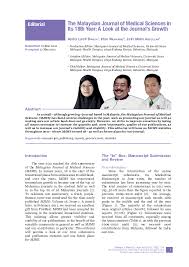 The journal also enjoys the status of being we believe being malaysian is our unique niche; Pdf The Malaysian Journal Of Medical Sciences In Its 18th Year A Look At The Journal S Growth Mohamad Chandra Irfan Academia Edu