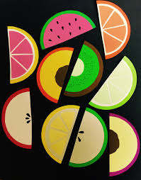 Fruit Shaped Door Decs There S Apples A Peach A Lime A Lemon A Grapefruit An Orange A Plum A Kiwi And A Watermelon Crafts Fruit Crafts Door Decs