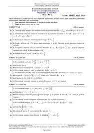 *teste de antrenament edu ro modele bac 2021 modele evaluare nationala 2021; Simulare Bac 2016 Matematica