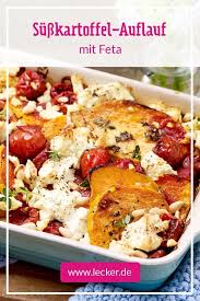 Susskartoffel Auflauf Mit Feta Und Pinienkernen Rezept Wie Man Aus Einer Handvoll Zutaten Ganz Einfach Ein Le Rezepte Susskartoffelauflauf Rezepte Abendessen