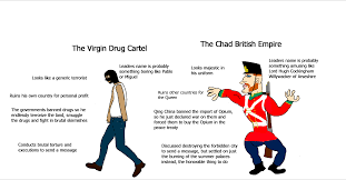 Browse and add captions to pablo escobar waiting memes. The Virgin Drug Cartel Vs The Chad British Empire Historymemes