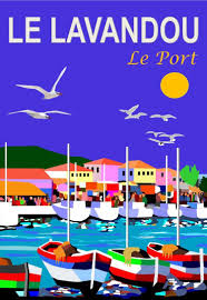 Le Port Le Lavandou Affiches De Voyage Retro Le Lavandou Affiches De Voyage