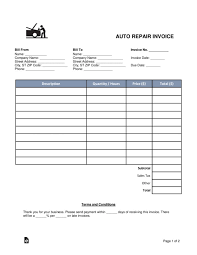 Das kostenlose windows software repair tool führt einige schritte zur reparatur von windows 10 automatisiert aus. Free Auto Body Mechanic Invoice Template Word Pdf Eforms Throughout Mechanics Invoice Template 1 Invoice Template Word Invoice Template Auto Repair Estimates