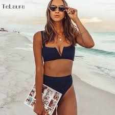 Telaura Sexy Taille Haute Bikini Ensemble Maillots De Bain Femmes Maillot De Bain Push Up 2020 Femmes Bikini Haut A Licou Maillot De Bain Maillots De Bain Biquini Aliexpress