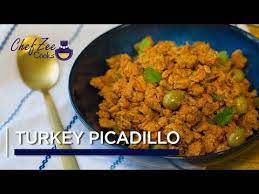 Turkey Picadillo Ground Turkey Recipe Cuban Recipes Chef Zee Cooks Youtube Ground Turkey Recipes Cooking Turkey Recipes