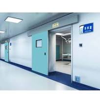 GMP Standard Automatic Steel Laboratory Door Modern Design Airtight Sliding  Door for Clean Room for Hospital Use Finished