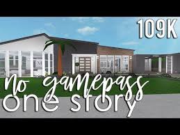 Roblox Bloxburg No Gamepass One Story 109k Youtube Two Story House Design Build A House Game My House Plans If u want , that is.all you have to is donate me 100 bloxburg dollars in game not the fancy purple one the normal one btw and i will do my best to make ur house the best i can make it ! roblox bloxburg no gamepass one