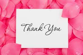 Photos vectors footage audio tools. A Thank You Card Sitting On A Pink Flower Petal Background Thank You With Love Stock Photo Picture And Royalty Free Image Image 5479523