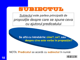 Subiectul este de 2 feluri: 1 Recapitularea Si Sistematizarea Cunostintelor Despre Subiect Ppt Download