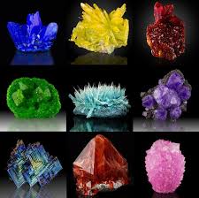 A Nice Collage Of Home Lab Grown Minerals Minerals And Gemstones Gemstones Gems And Minerals