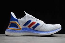 Adidas women's ultraboost dna running shoe. 2020 Adidas Ultra Boost 20 White Blue Red Metallic Gold Fy9039 For Sale