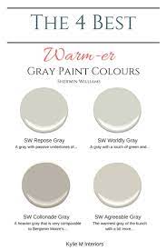The 4 Best Warm Gray Paint Colours Sherwin Williams Gray Paint Colors Sherwin Williams Warm Grey Paint Colors Paint Colors For Home