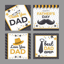 Everyone always says they have the best dad in the world, but that can't be right.because that man is right here with me. Happy Fathers Day Greeting Card Set 2380487 Vector Art At Vecteezy