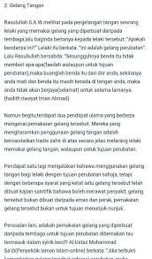 مَا هَذِهِ الْحَلْقَةُ ‏‏ ‏. Naufrazri On Twitter Hukum Pemakaian Cincin Gelang Rantai Bagi Lelaki Sbb Skrg Trend Lelaki Pakai Gelang Rantai So Share It Https T Co Hlrz3rwc5x