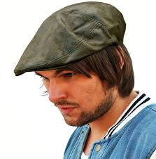 Eureka Stockade Soft Leather 5 Panel Flat Cap Peaky Blinder Vintage S-XL