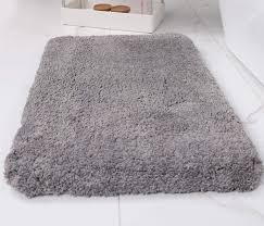 Plus, free shipping available at world market. Amazon Com Luxury Grey Thick Bath Mats For Bathroom Rugs Non Slip Absorbent 20 32 Soft Microfiber Shag Bath Rug Machine Washable Home Kitchen