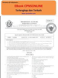 Contoh soal ujian perangkat desa pedesaan membaca karangan. 01 Contoh Soal Cpns Pengetahuan Umum Depag
