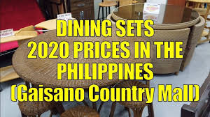 Dining table set in philippines. Dining Sets 2020 Prices In The Philippines Gaisano Country Mall Youtube
