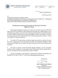 Strengthened the sanctions for bsa violations. Anti Money Launder Aml Cft Guide Bi 260218 With Letter Money Laundering Government Information