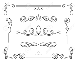 Vignettes step away from the action momentarily to zoom in for a closer examination of a particular character. Vintage Calligraphic Vignettes And Dividers Set Of Decorative Royalty Free Cliparts Vectors And Stock Illustration Image 45459101