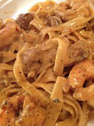 Cajun Shrimp And Sausage Fettuccine Alfredo Recipes Cooking Recipes Food