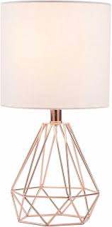 Co Z Modern Table Lamp With White Fabric Shade Rose Gold Desk Lamp With Hollowe 55 99 In 2020 Gold Bedroom Decor Room Decor Bedroom Rose Gold Rose Gold Room Decor