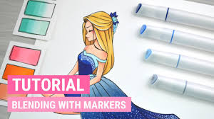 The trick is to have enough blue copic markers to pull off a smooth gradient from dark blue to white. How To Draw With Markers Complete Guideline For The Beginners