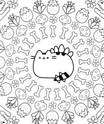 Pusheen coloring pages are not only for the adults, but also for kids and almost fans of this beloved chubby gray cat. Pusheen Coloring Pages Print Them Online For Free