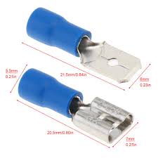 Discovered by nikola tesla , ac was to prove revolutionary for the way we generate and use electricity. 100pcs Blue Female Male Insulated Spade Wire Connector Electrical Crimp Terminal Buy From 4 On Joom E Commerce Platform