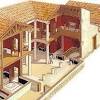 The walls were often made from wood and mud bricks. 1