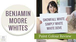 Simply white is clean and bright but not tinted to appear gray or blue when rolled on a large area. Benjamin Moore White Paint Colours Youtube