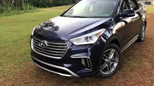 All models have three rows of seating, although it's not the roomiest third row. 2018 Hyundai Santa Fe Limited Suv Youtube