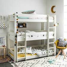 lit superpose 3 places 16 couchages astucieux en 2021 lit superpose lits superposes a trois couchages matelas confort