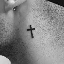 The simple small cross is boldly illustrated and surrounded by a circle that's comprised of a number of tiny lines that elicit a glowing look. 101 Best Neck Tattoos For Men 2021 Guide