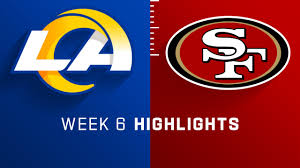 The nfc west takes center stage with a berth in the 2022 super bowl on the line on sunday. Los Angeles Rams Vs San Francisco 49ers Highlights Week 6