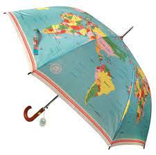 World Map Umbrella Umbrella Vintage Umbrella Umbrella Art