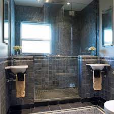 Because, let's face it, it doesn't matter how many cute toilet targets you buy, or how many cheerios your sons aim for, your boys are going to make a mess of your bathroom. Boys Bathroom Modern Badezimmer Vancouver Von The Sky Is The Limit Design Houzz