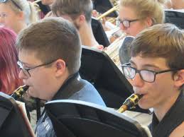 Franklin Heights' Golden Falcon Marching Band