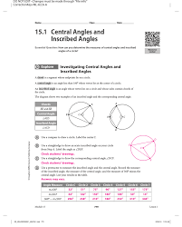 Kuta software inscribed angles answers with work worksheets third grade boys worksheet gcf worksheets 7th grade woop worksheet biomes inscribed angles worksheet answers new 23 best mathematical terms from central angles and inscribed angles worksheet answer key. 15 1 Central Angles And Inscribed Angles
