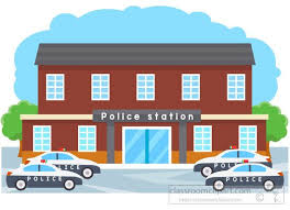 Legal Police Station With Police Cars Parked Clipart Police Station Police Clip Art