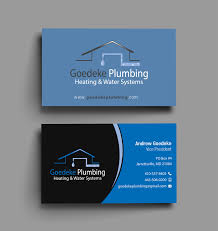 Here you can find just the right templates to help you create neat and clean business cards for plumbers. Elegant Playful Plumbing Business Card Design For A Company By Infinitive Technology Design 20417727